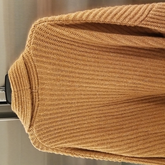 💕NAADAM💕 Cashmere Fisherman Shawl Cardigan  ~ Ginger Brown XL NWT - Picture 10 of 15